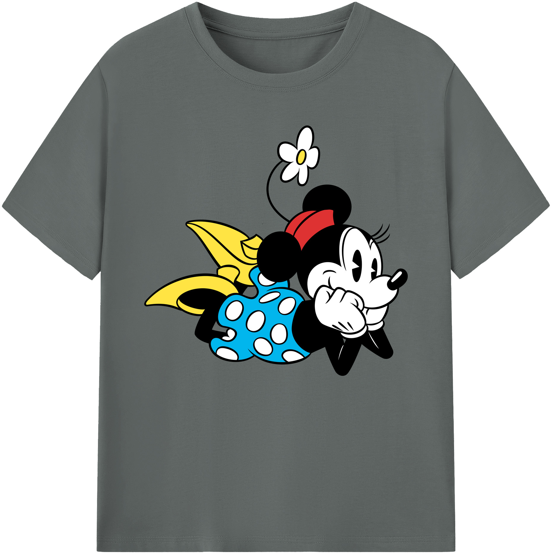 ミッキーマウス Mickey Mouse 綿100％ メンズ半袖Tシャツ｜肌触りやわらか＆通気性